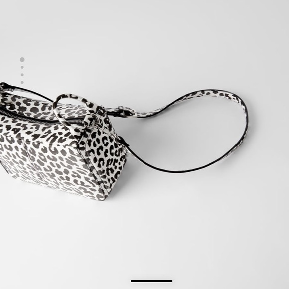 Zara Bags Zara Black White Animal Print Bowling Bag Poshmark